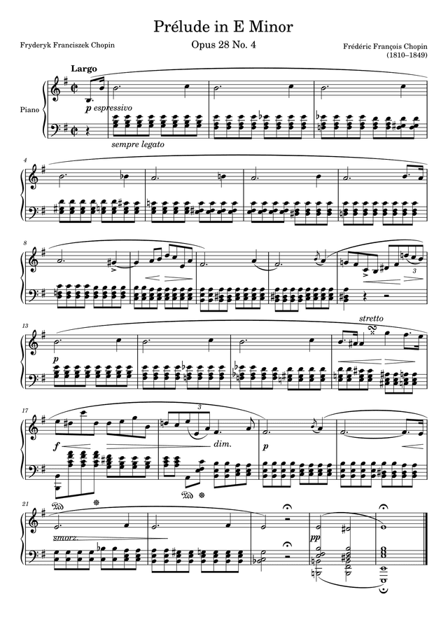 Preludio Op. 28 No. 4